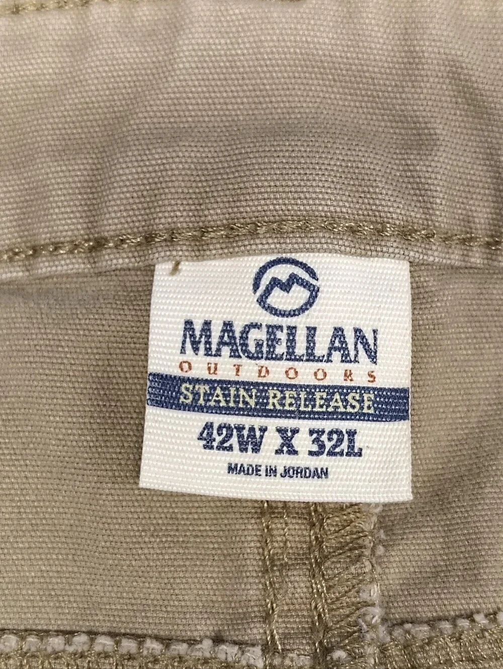 Magellan Outdoors Men's Tan  Relaxed Fit Jeans 42 X 31